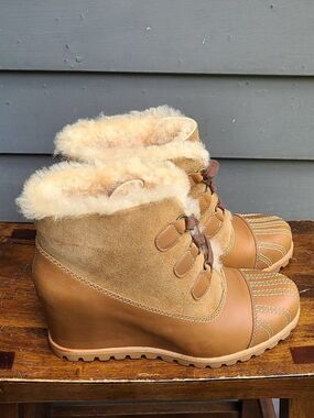 UGG Alasdair Tan Leather Boots NWT size 9 1/2